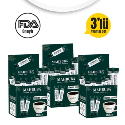 Mahbuba Life Hindiba Kahvesi Detox Form Diyet Glutensiz Kahve 3x 120gr ( 3 Aylık Kullanım )