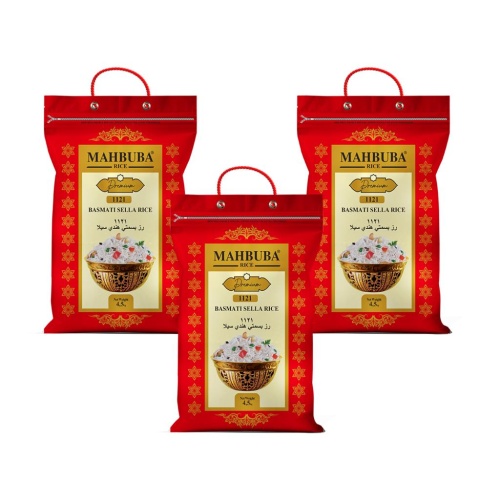 Mahbuba 1121 Premium 3x4,5kg Glutensiz Basmati Diyet Pirinç ( Pilav )
