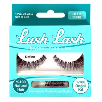 LUSH LASH %100 NATURAL HAIR  EYELASHES DEFINE 618