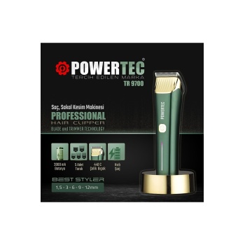 POWERTEC  PROF.SAÇ SAKAL KESİM MAKİNESİ TR 9700