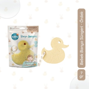 BALMY BEBEK BANYO SÜNGERİ-ÖRDEK ŞEKİLLİ
