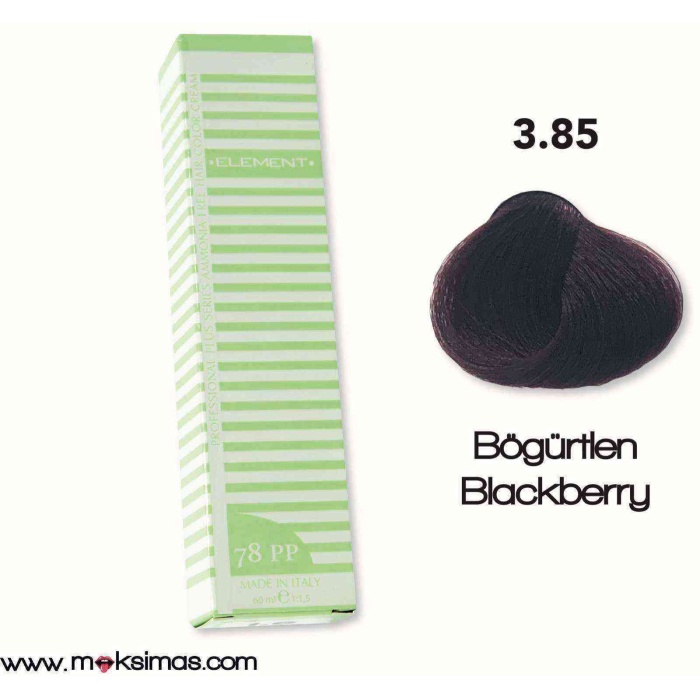 ELEMENT PROF.AMONYAKSIZ BITKISEL KALICI BOYA 60ML NU: 3.85