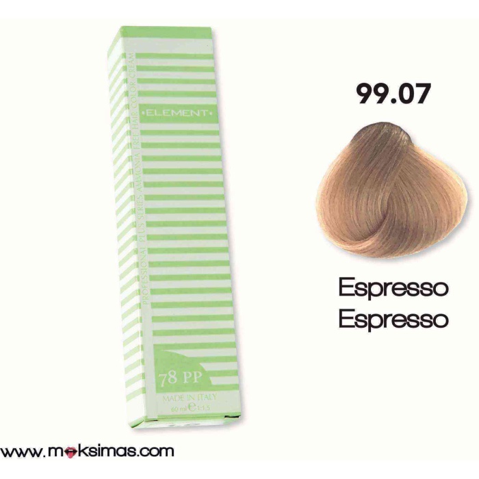 ELEMENT PROF.AMONYAKSIZ BITKISEL KALICI BOYA 60ML NU: 99.07