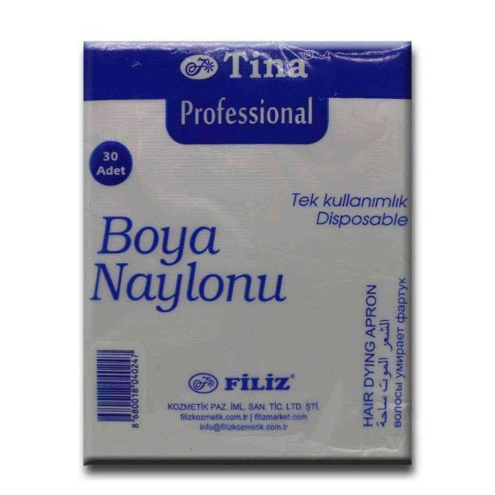 TINA TEK KULLANIMLIK BOYA NAYLON 30ADET