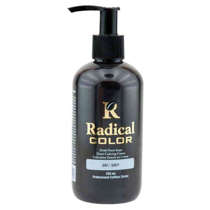 RADICAL SU BAZLI KALICI RENKLI BOYA 250ML- GRI