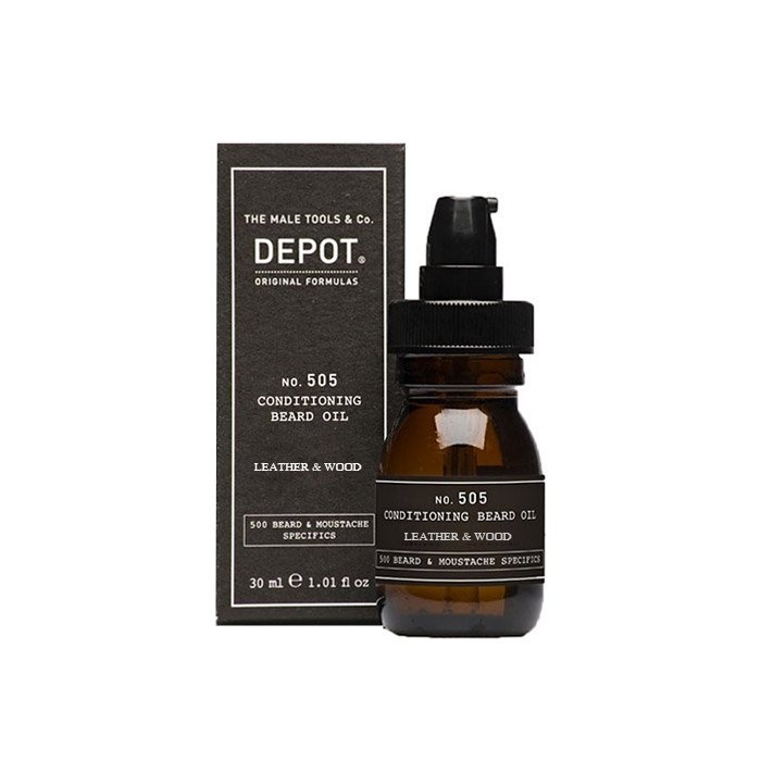 DEPOT 505 CONDITIONING BEARD OIL 30ML LEATHER&W