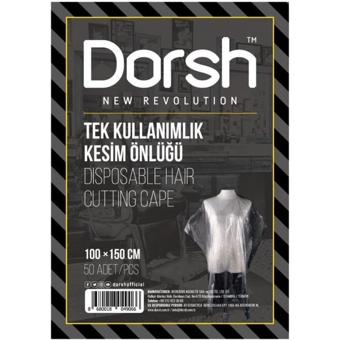 DORSH TEK KULLANIMLIK KESİM ÖNLÜĞÜ 50 ADET