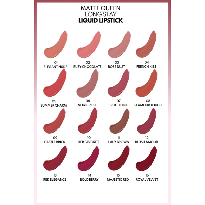 NOTE MATTE QUEEN LIQUID LIPSTICK 01