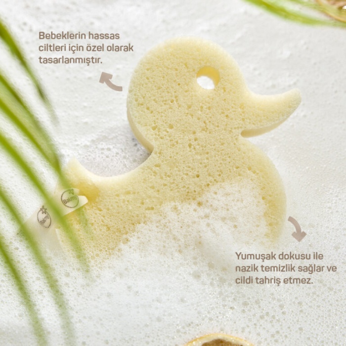 BALMY BEBEK BANYO SÜNGERİ-ÖRDEK ŞEKİLLİ