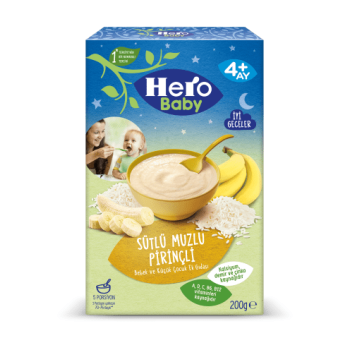 hero baby Sütlü Muzlu Pirinçli kaşık maması 200 gr