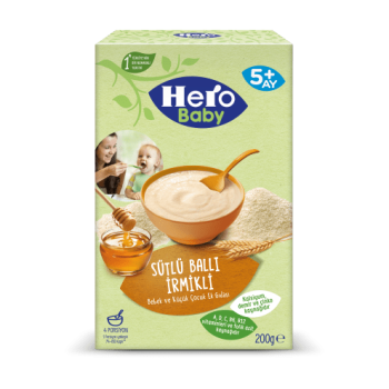 Hero Baby Sütlü Ballı İrmikli kaşık maması 200 Gr