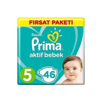Prima Bebek Bezi Aktif Bebek 5 Beden 46lı