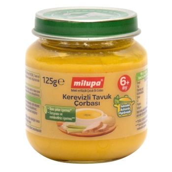 Milupa Kerevizli Tavuk Çorbası Kavanoz 125 G 6+ Ay