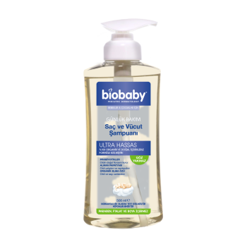 Biobaby Elma Özlü Organik Bebek Şampuanı 500 ml 8680512612445