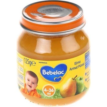 Bebelac Elma Armut Püresi 125 gr Kavanoz Maması