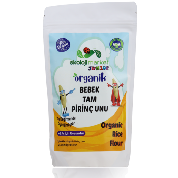 Organik Bebek Tam Pirinç Unu Glutensiz 250 gr