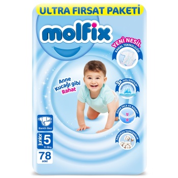 Molfix  Bebek Bezi Ultra Avantaj Paketi 5 no 78 li