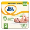 Evy Baby 2 Numara Mini 42 Adet Jumbo Paket Bebek Bez