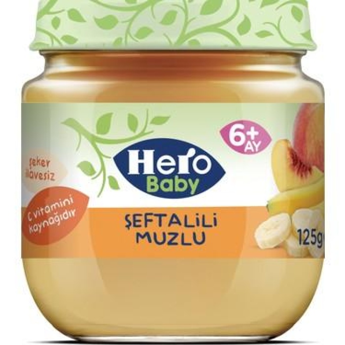 Hero Baby Şeftalili Muzlu 125 gr