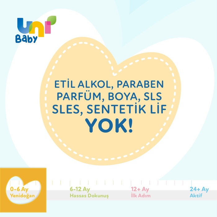 Uni Baby Yenidoğan Islak Mendil 40lı