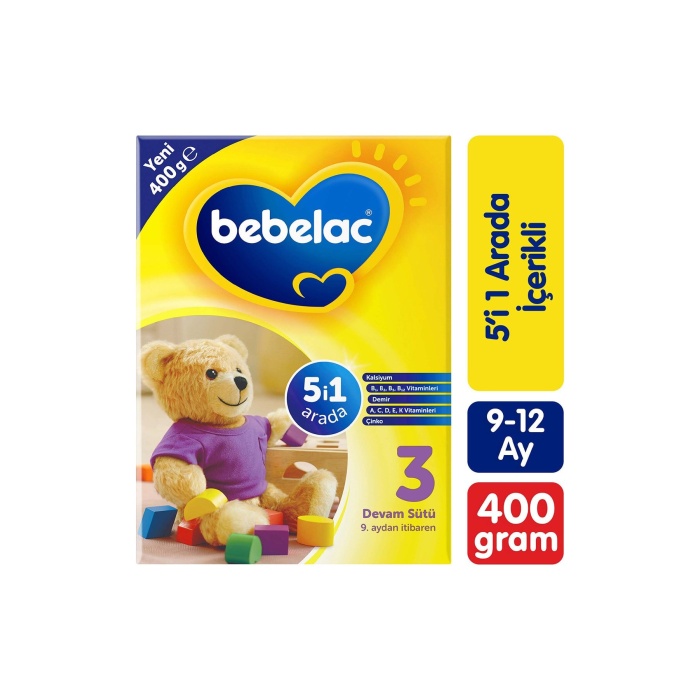 Bebelac 3 no 400 Gr bebek Devam Sütü