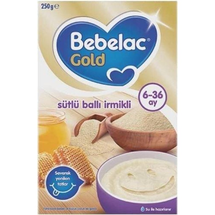 Bebelac Gold Sütlü Ballı İrmikli 250 gr Kaşık Maması