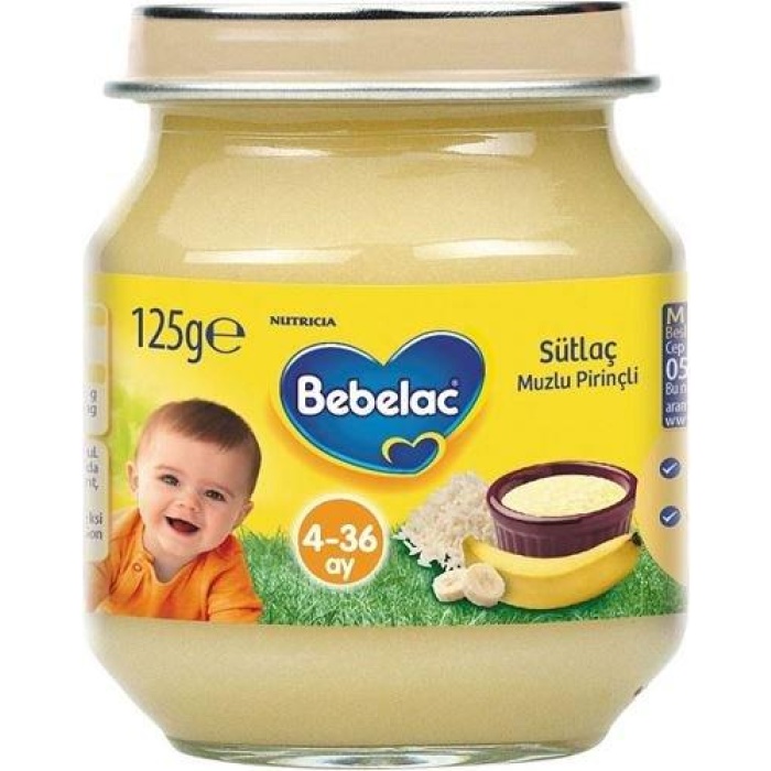 Bebelac Sütlaç 125 gr Kavanoz Maması