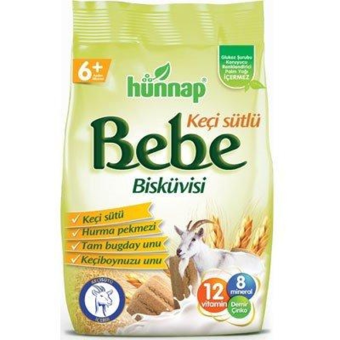 Hunnap Bebe Bisküvisi Keçi Sütlü