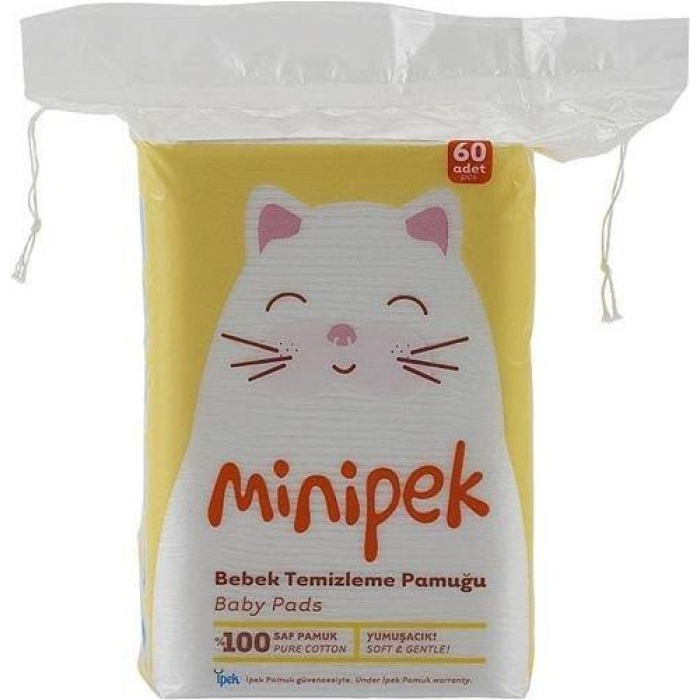 İpek Minipek 60lı Bebek Temizleme Pamuğu