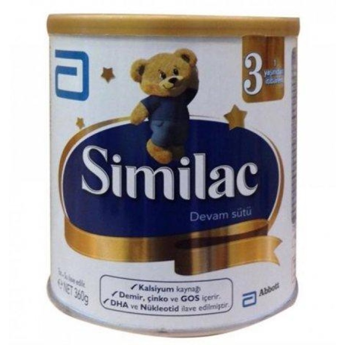 Similac 3 numara bebek devam sütü 850 Gr skt:04/2024