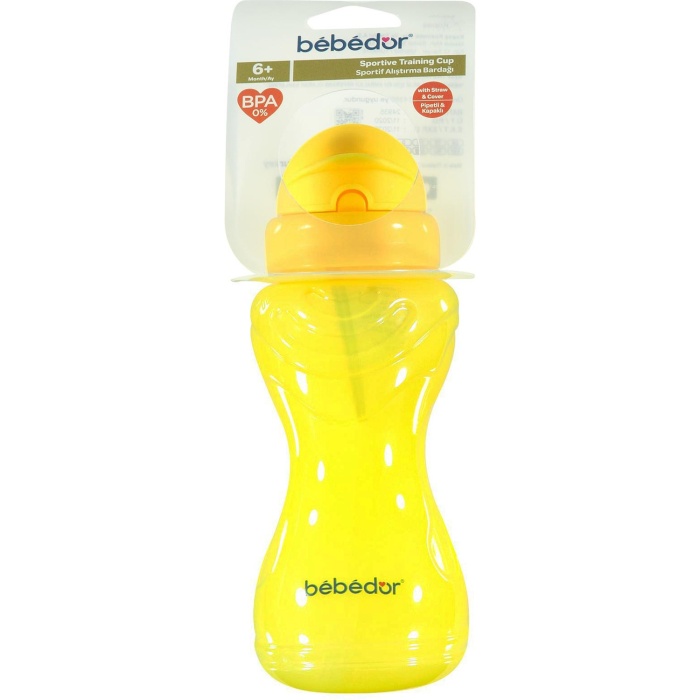 Bebedor Sportif Pipetli Alıştırma Bardağı 6+ Ay Sarı