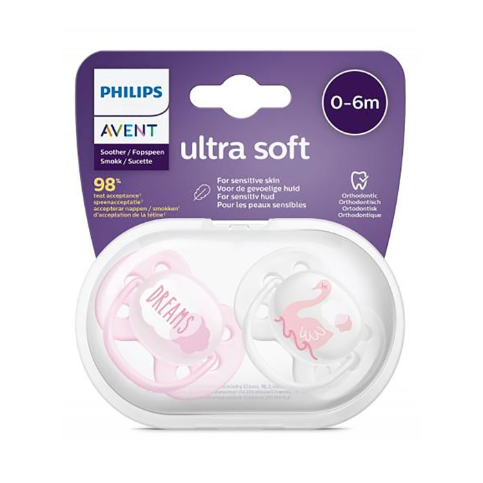 Philips Avent SCF222/02 0-6 Ay Ultra Soft Emzik Pembe