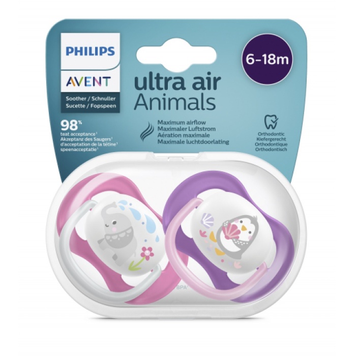 Philips Avent SCF22302 Ultra Soft Emzik 6-18 Ay Kız