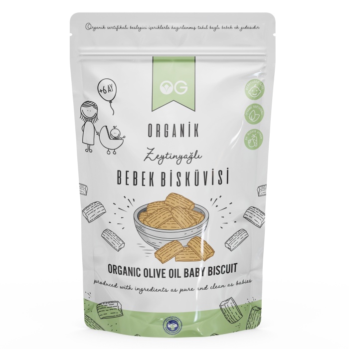 Organik Bebek Bisküvisi 300 Gr +6 Ay