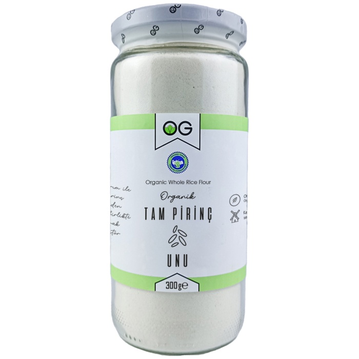 Organik Tam Pirinç Unu 300 Gr