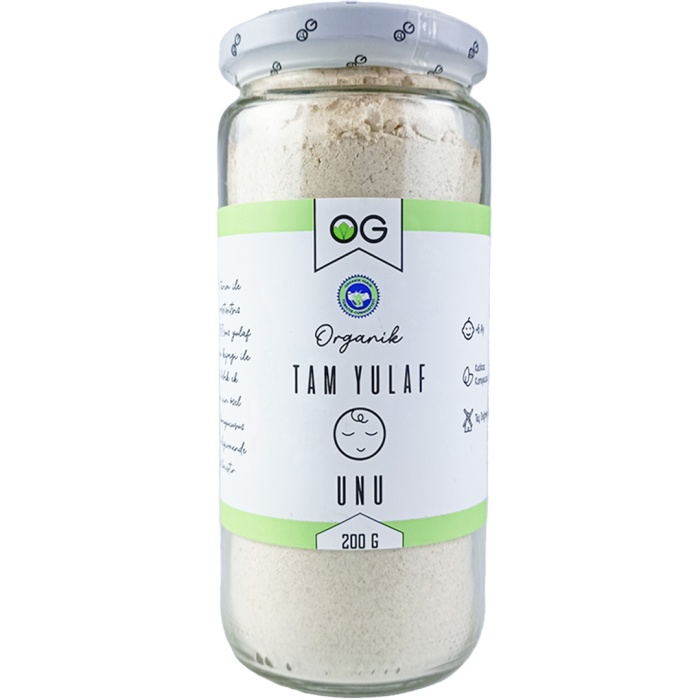 Organik Tam Yulaf Unu 200 Gr +6 Ay