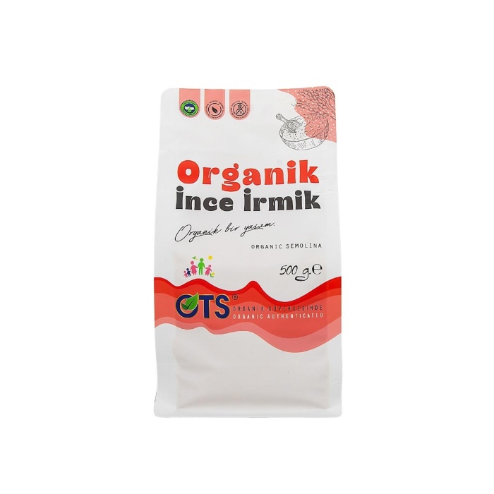 Organik İnce İrmik 500 Gr