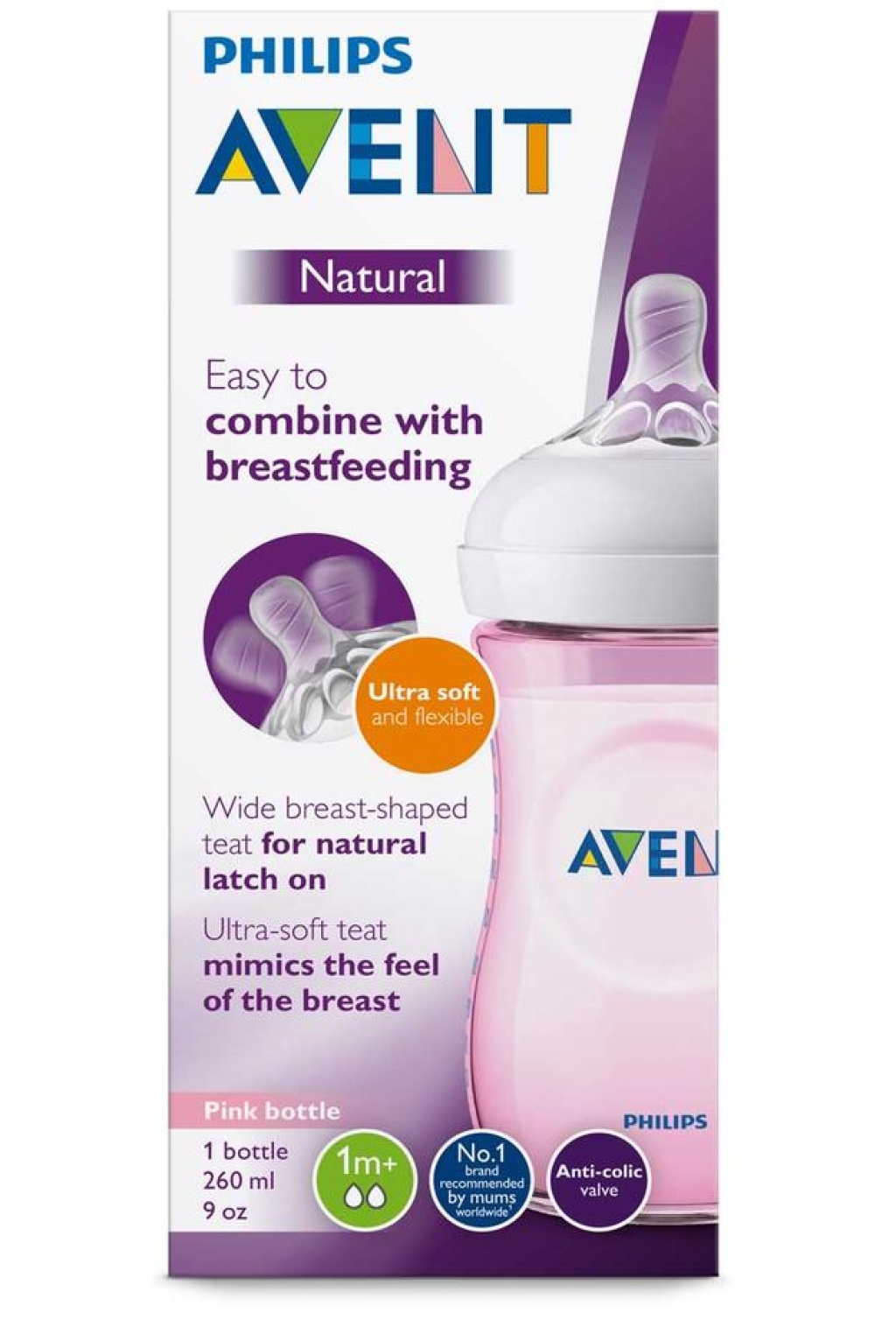 AVENT BIBERON CLASSIC+ PP 260 ML SINGLE PACK - AVENT - Biberons et