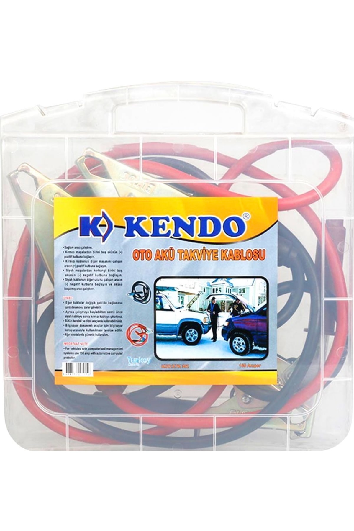 Kendo Ktk-302 Çantalı Akü Takviye Kablosu 150A*12 - 10-0008 - 2345