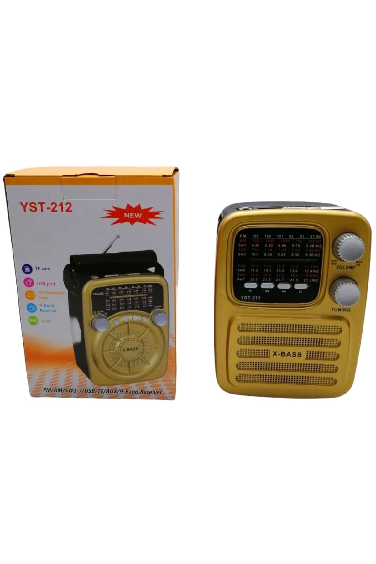 Platoon Pl-4149 Yst-211 Sd/Usb/Fm Nostaji Bluetooth Speaker*30 - 11-1022 - 2345