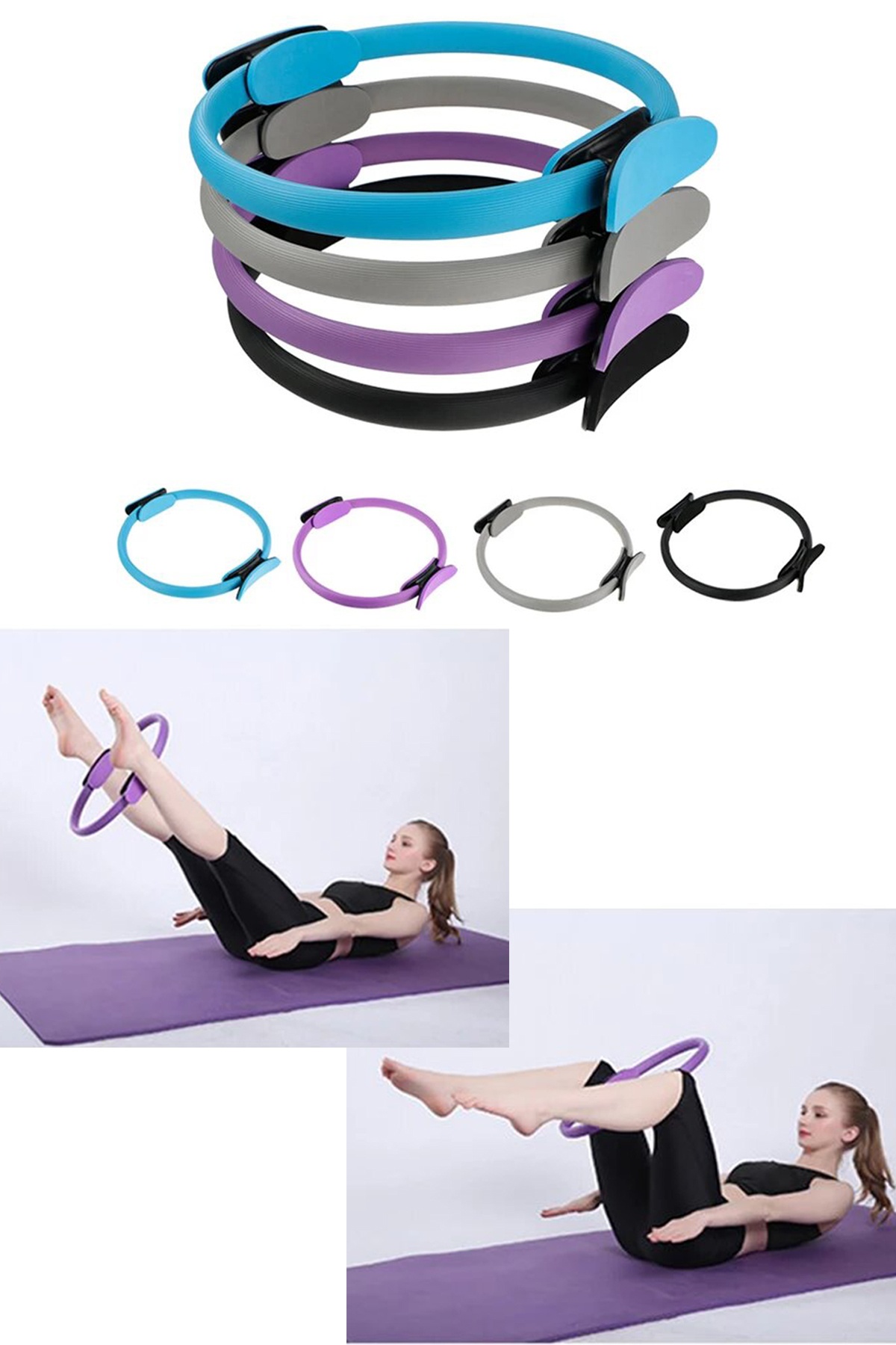 Pilates Magic Ring Spor Kas Çalıştırma Egzersiz Halkası Fitness Aleti