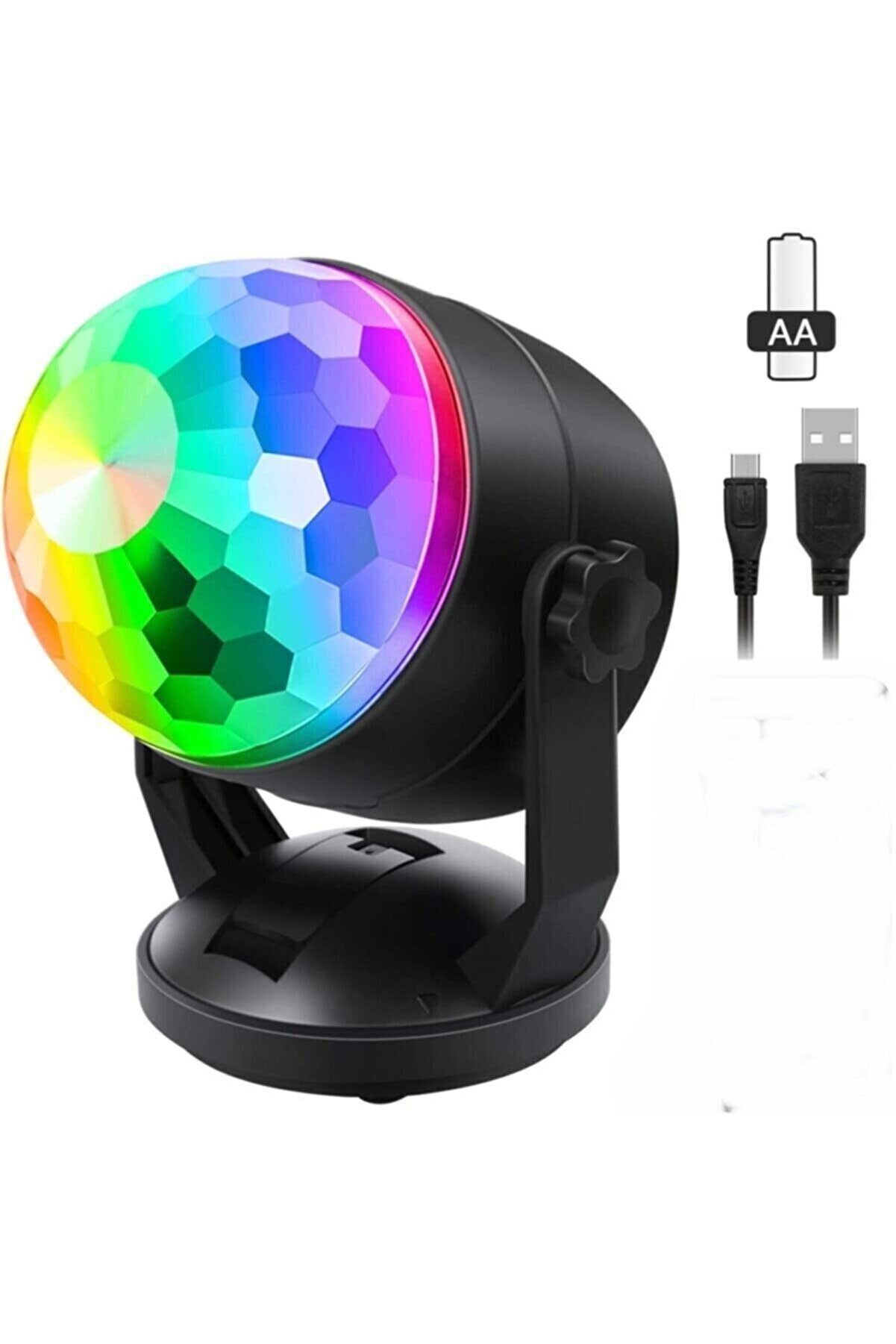 Kumandalı Parti Işığı Sese Duyarlı Led Küre Renkli Işıklı Lazer Disko Topu