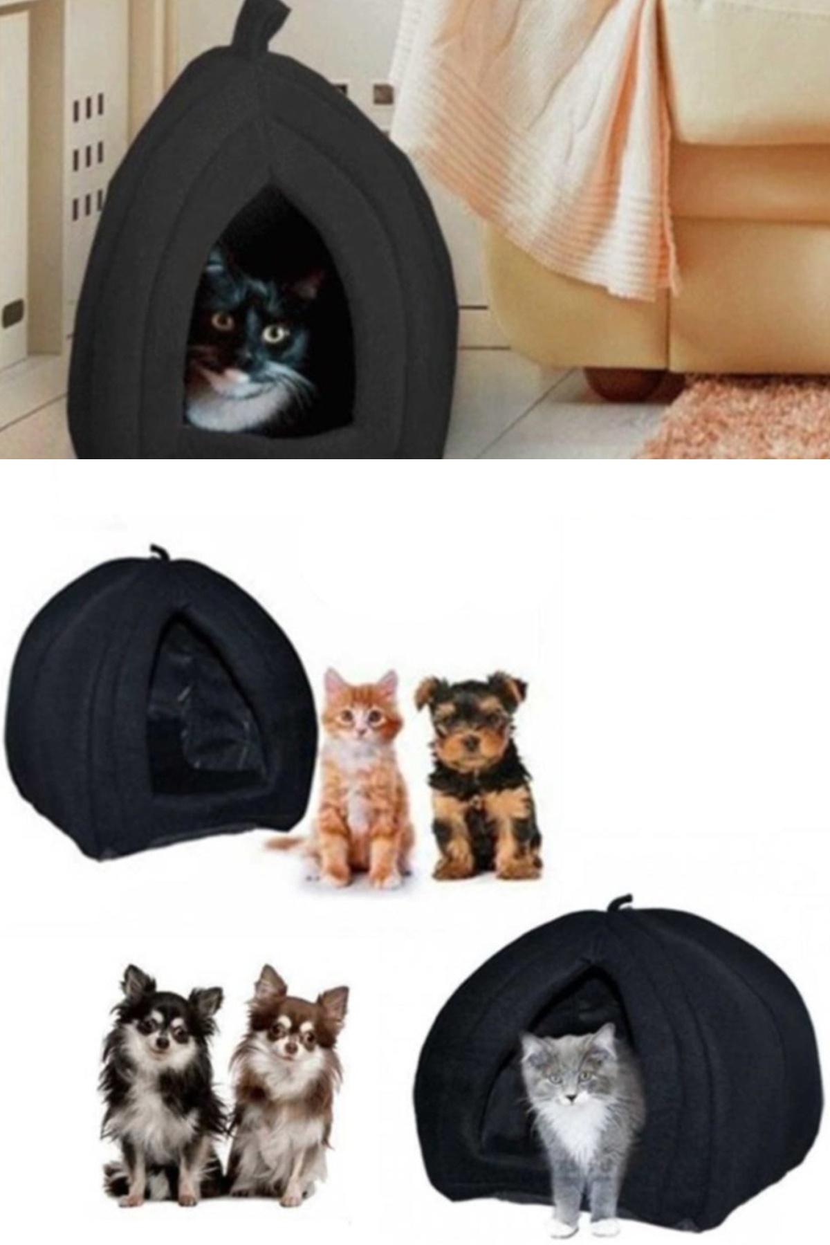 Pet Hut Polar Kedi Ve Köpek Yatağı Kırmızı Renk Kedi Yatak 1350