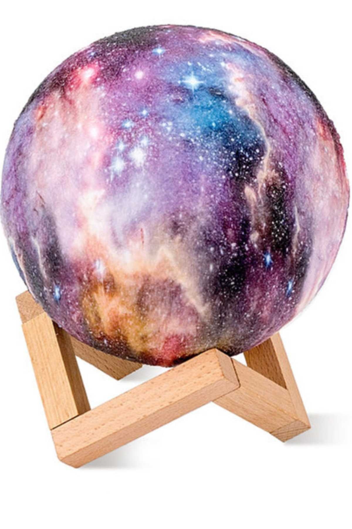 Renk Değiştiren Galaxy Dolunay Moonlight Lamba 12 cm 1430