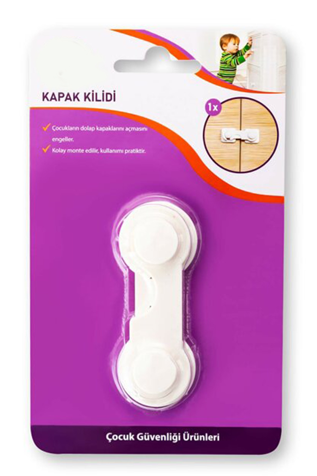 Mobee Ideal Baby Kapak Kilidi , Çocuk Güvenliği Ürünleri 1 Adet Kilit 1410