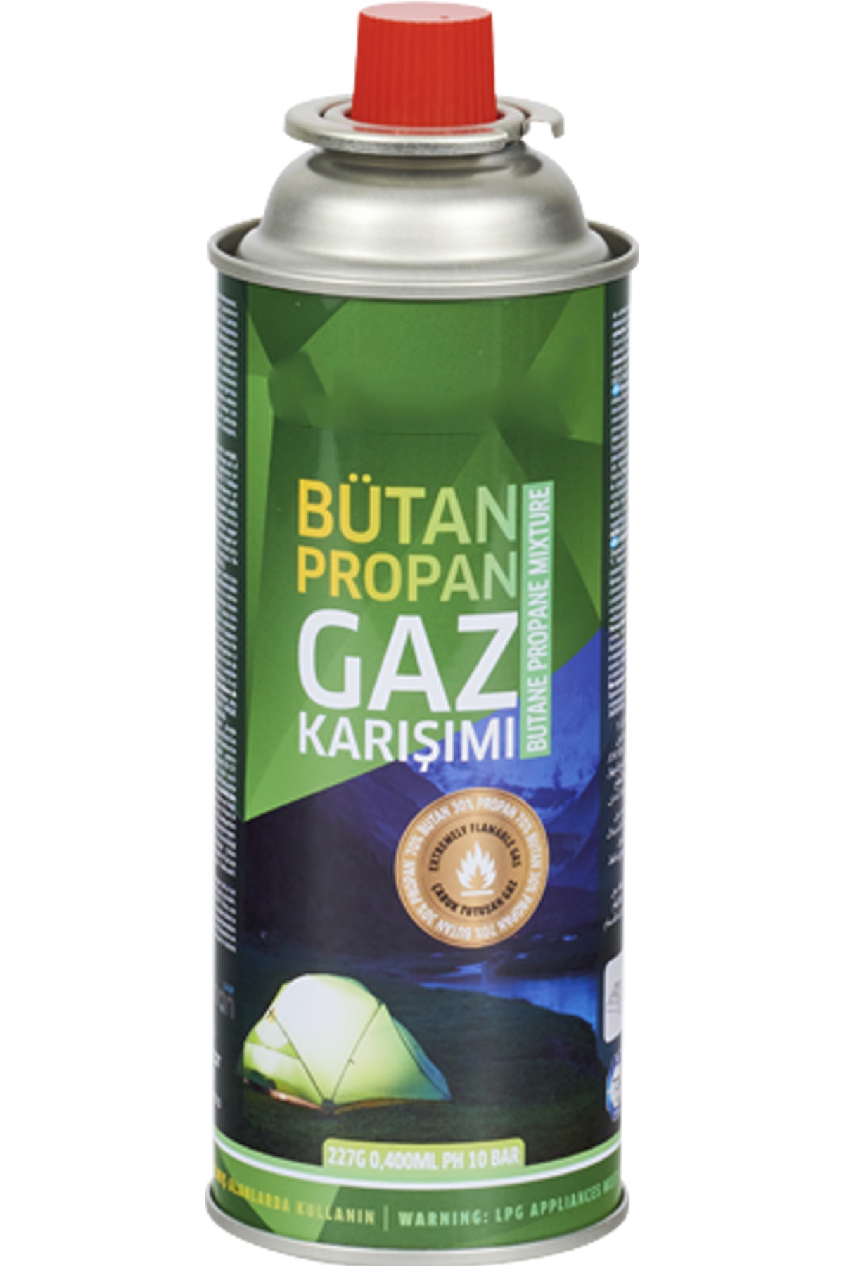 Mobee Orcamp Bütan Propan Gaz Karışımı Tüpü 227 Gr Kolayca Ateş Yakmak İçin Kamp Ateşi 1410