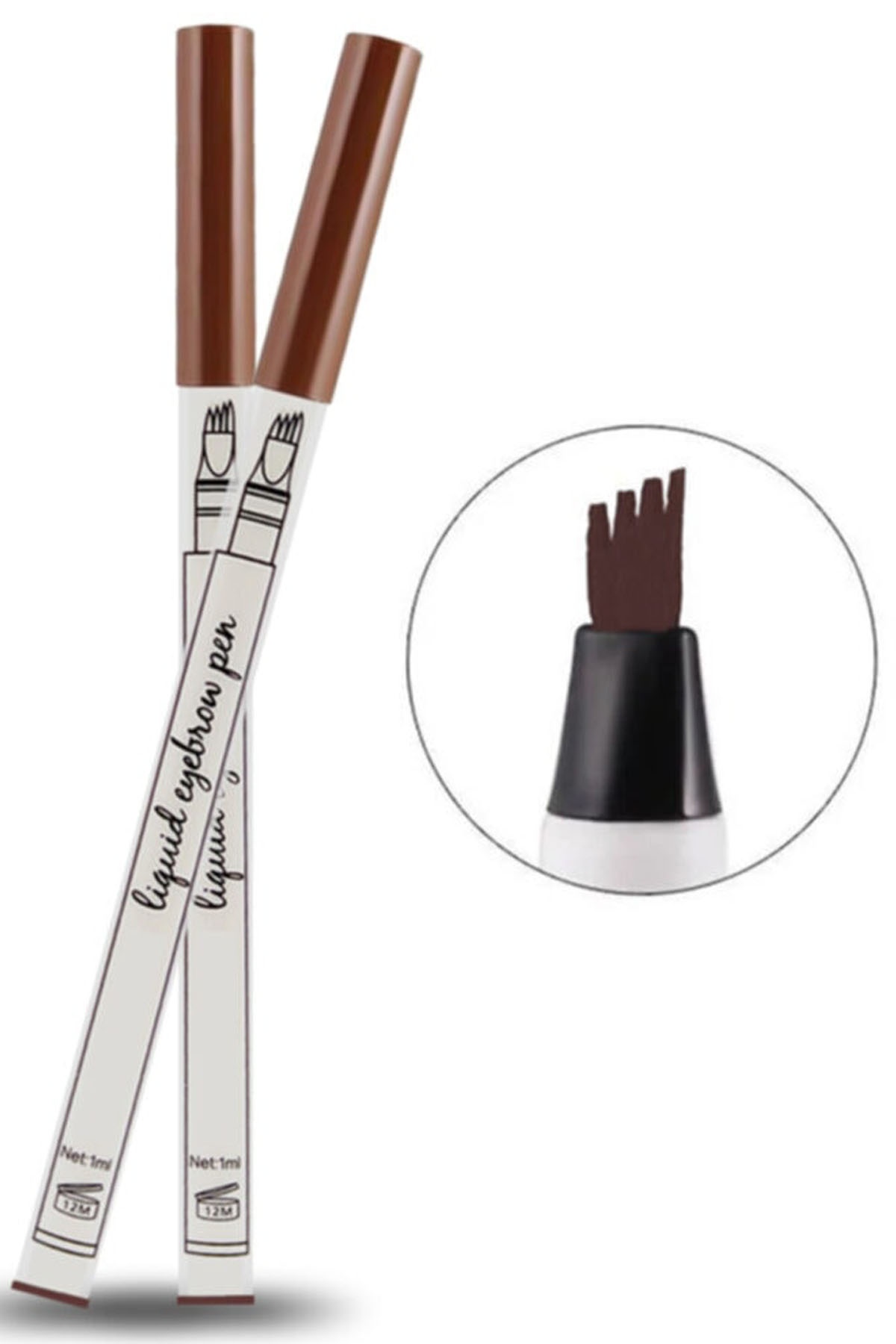 Fine Sketch Kaş Kalemi Şekillendirme Boyama Rimeli Kalıcı Microblading (Kestane)