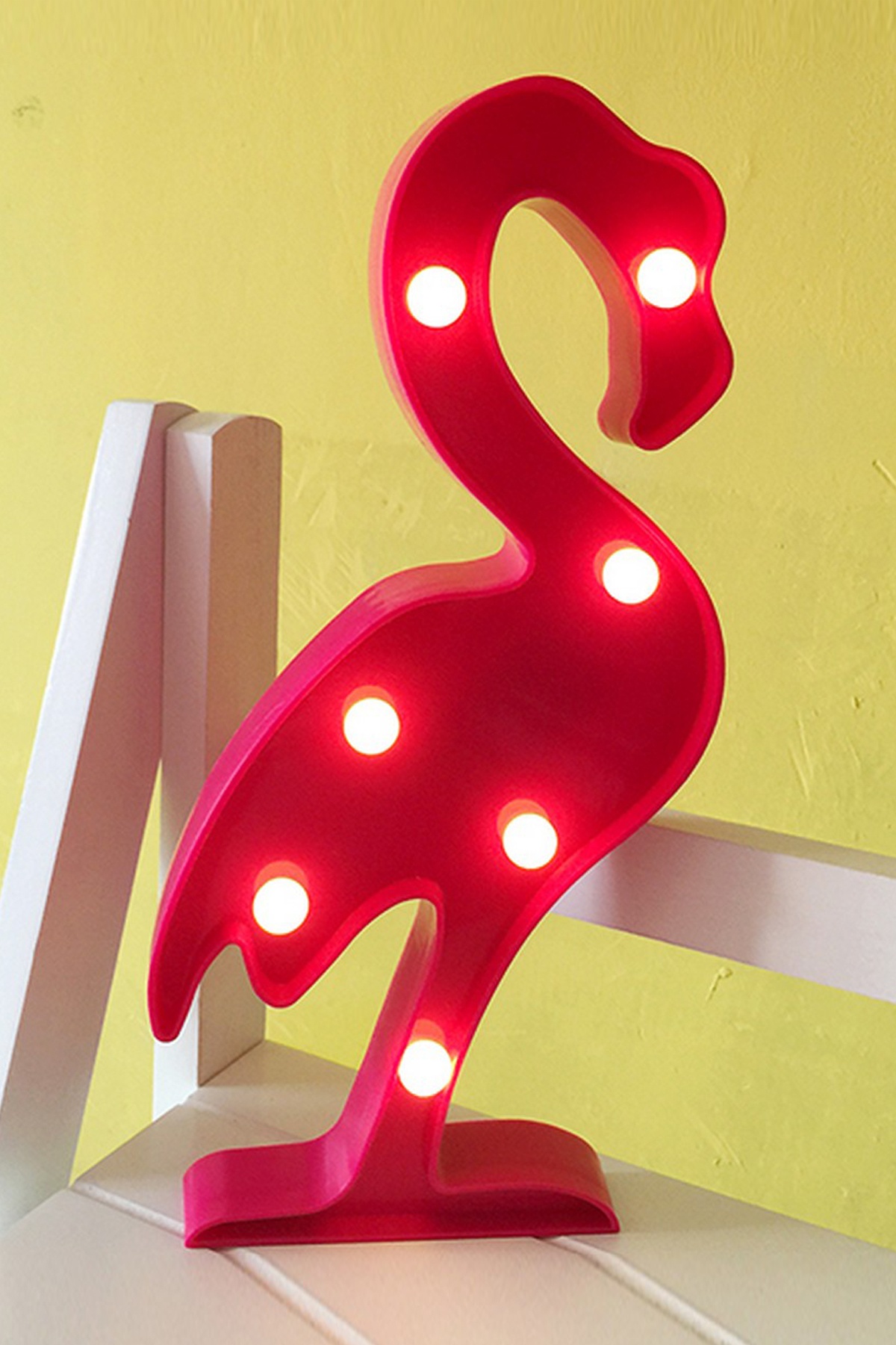 Flamingo Lamba Led Pano Dekoratif 3D Flamıngo - Çocuk Odası Lambader