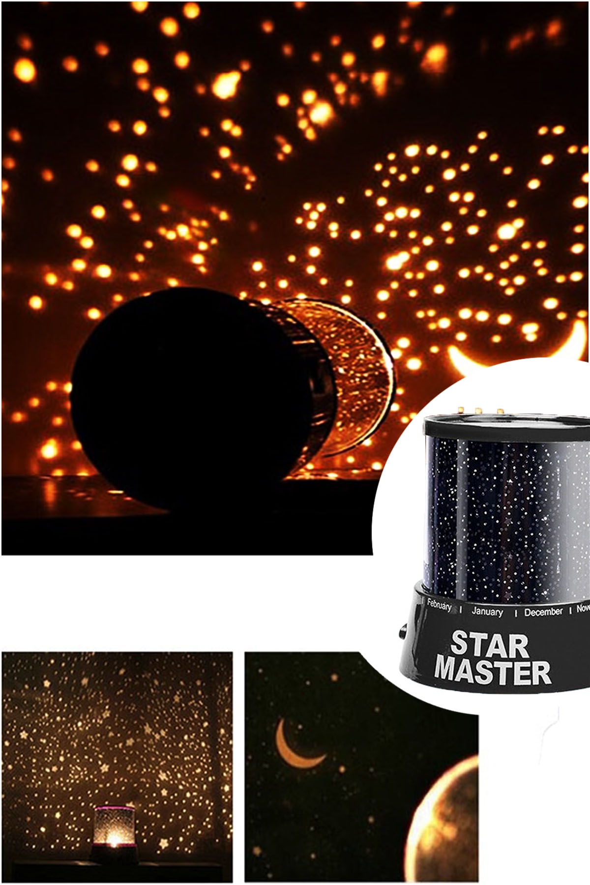 Star Master Yıldız Yansıtan Projeksiyon Led Lamba