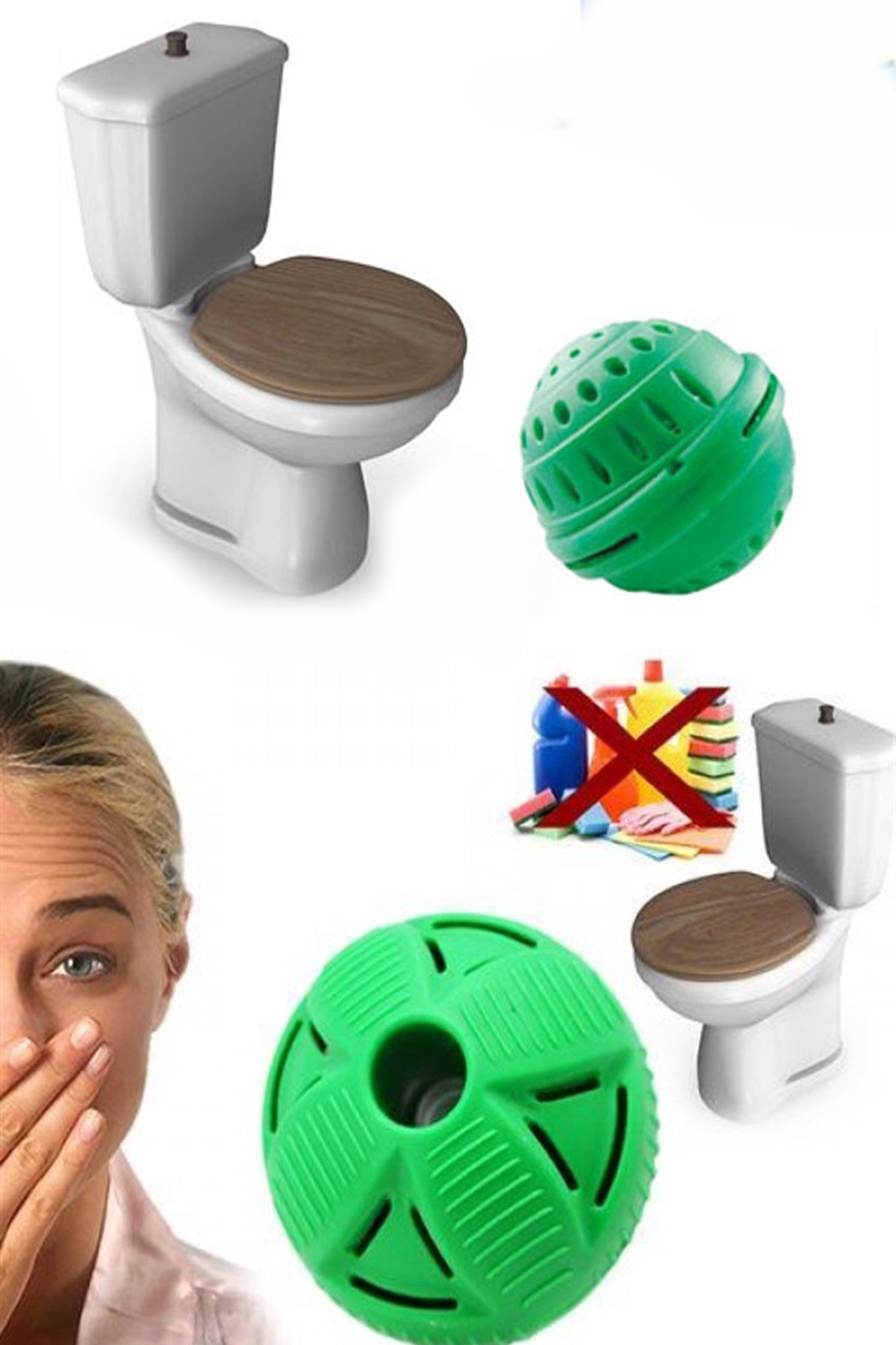 Lavanta Kokulu Tuvalet Temizlik Topu Wc Kugel 2 Li Antibakteriyel